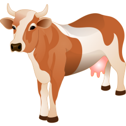 256x256 Cow Icon Agriculture Iconset Aha Soft