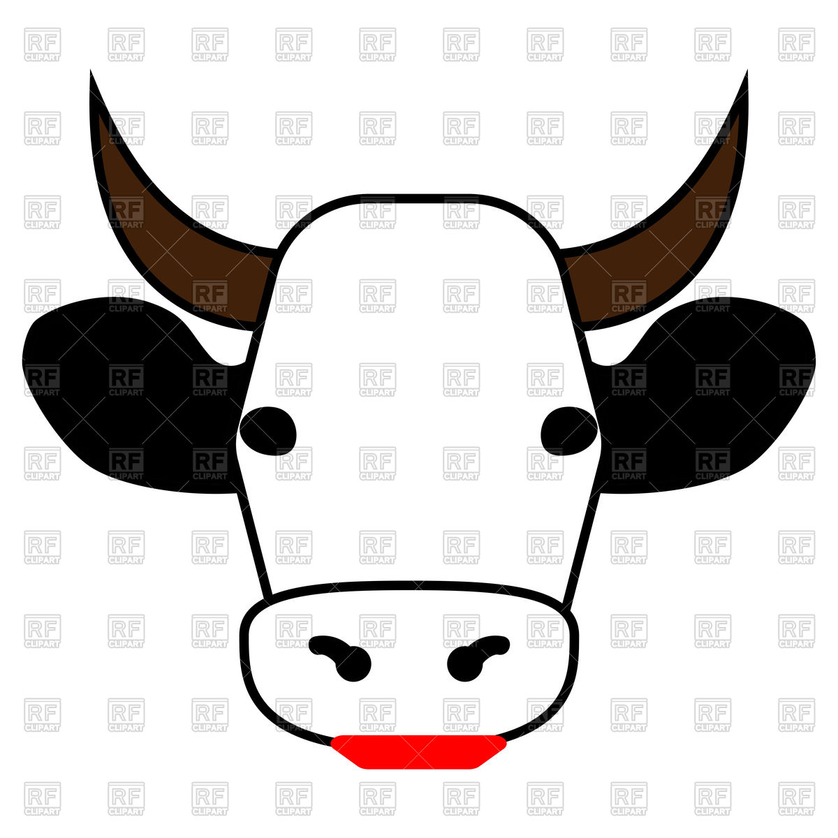 1200x1200 Head Cow Icon Vector Image Of Plants And Animals
