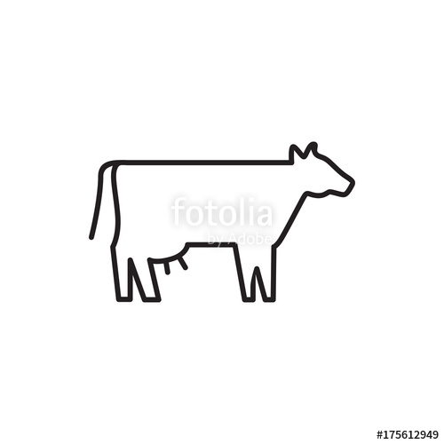 500x500 Cow Icon Stock Image And Royalty Free Vector