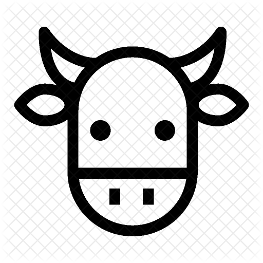 512x512 Cow Icon Of Line Style