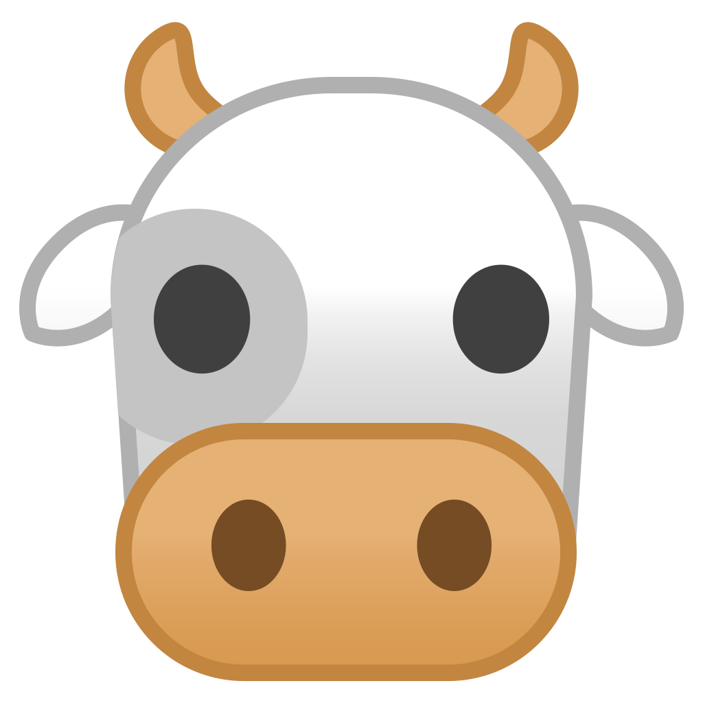 1024x1024 Cow Face Icon Noto Emoji Animals Nature Iconset Google