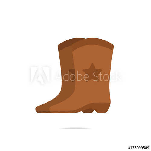 500x500 Cowboy Boots Icon Vector