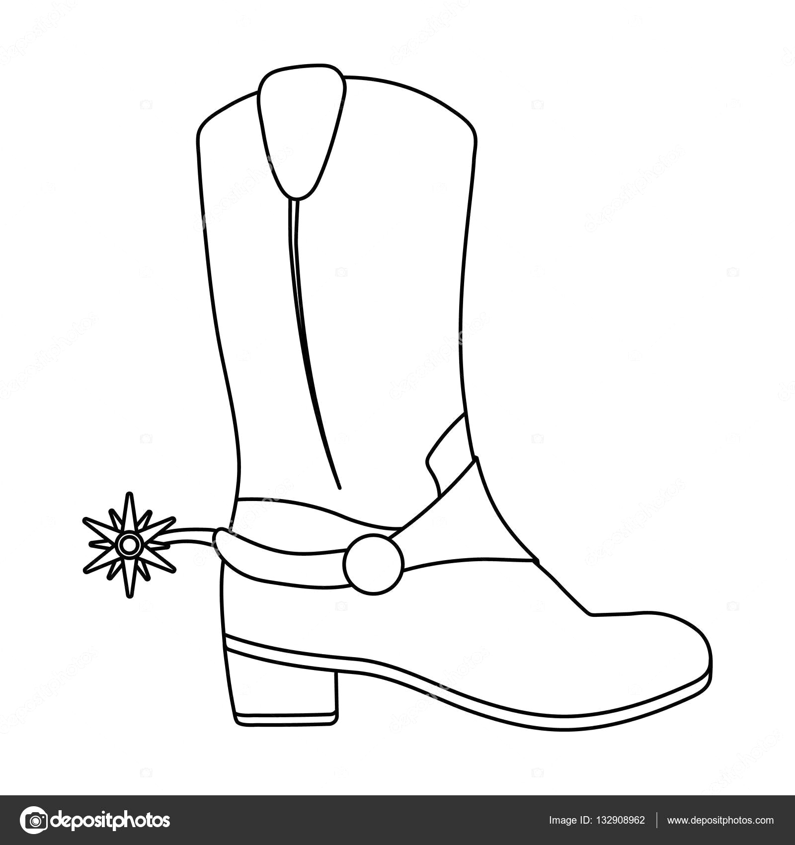1600x1700 Depositphotos Stock Illustration Cowboys Boots Icon