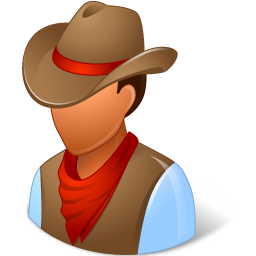 256x256 Historical Cowboy Icon Vista People Iconset Icons Land