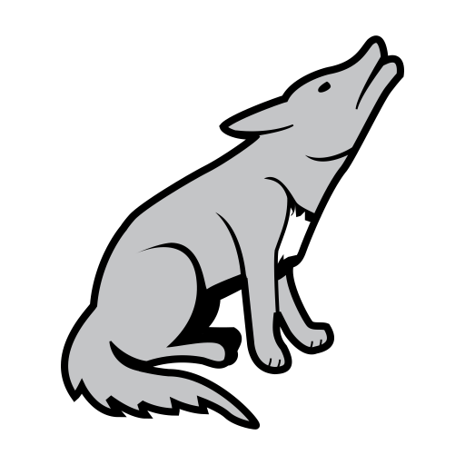 512x512 Coyote Logo Icon Of Flat Style