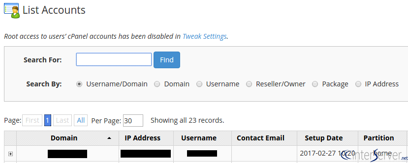 829x332 Cpanel Icon Missing From Whm List Accounts