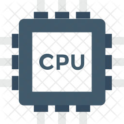 256x256 Cpu Chip Icon Of Flat Style
