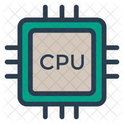 256x256 Cpu Icon Of Colored Outline Style