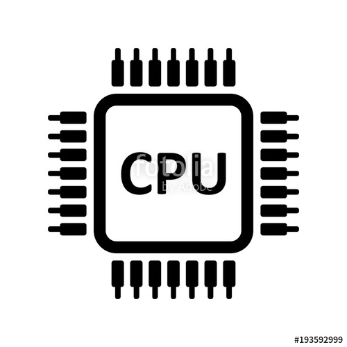 500x500 Cpu Icon Stock Image And Royalty Free Vector