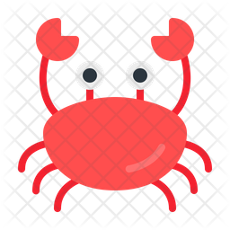 256x256 Crab Icon Of Flat Style
