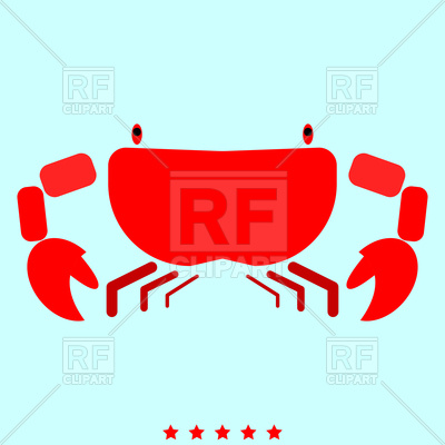 400x400 Crab Icon Vector Image Of Signs, Symbols, Maps
