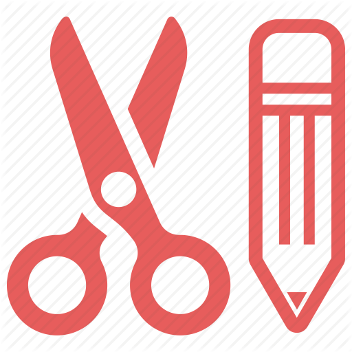 512x512 Craft, Cutting, Edit, Education, Pencil, School Supplies, Scissors