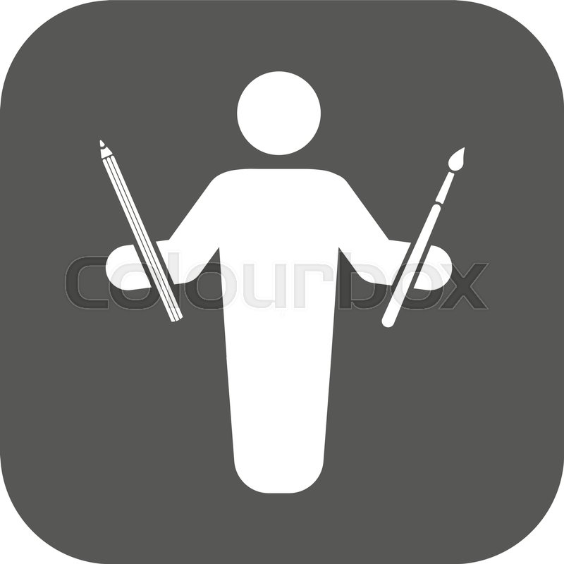 800x800 The Painter Avatar Icon Artist And Stock Vector Colourbox