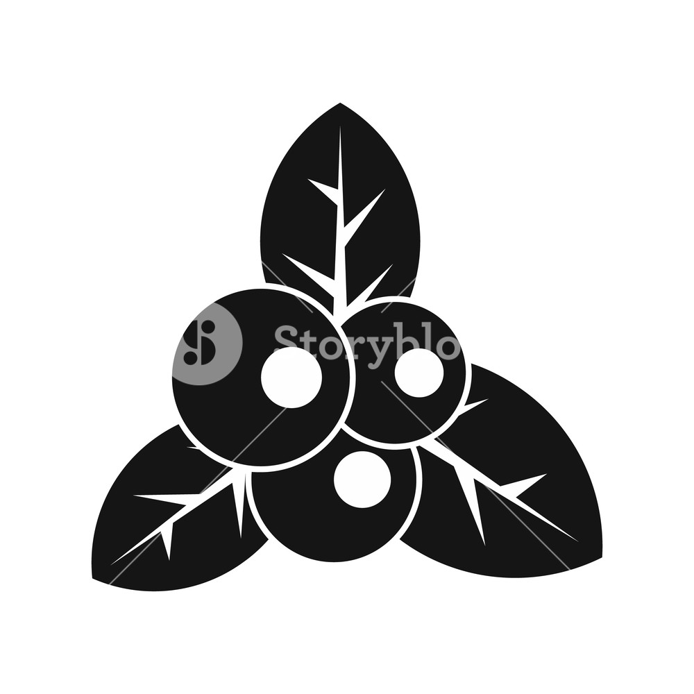 1000x1000 Cranberry Icon In Simple Style On A White Background Vector