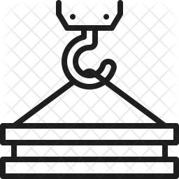 256x256 Crane Icon Of Line Style