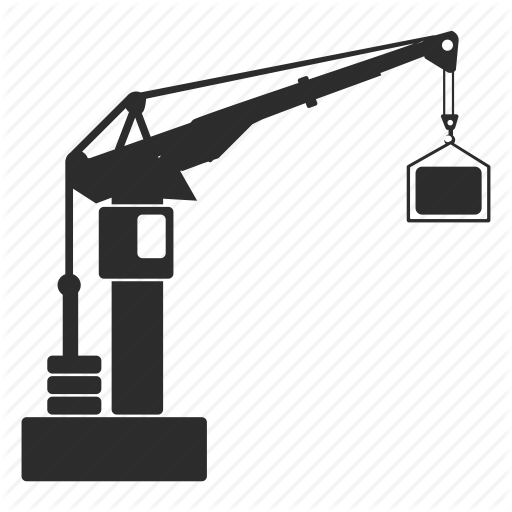 512x512 Construction, Crane, Lifting, Operation Icon