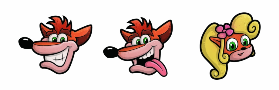 920x298 Crash And Coco Icons