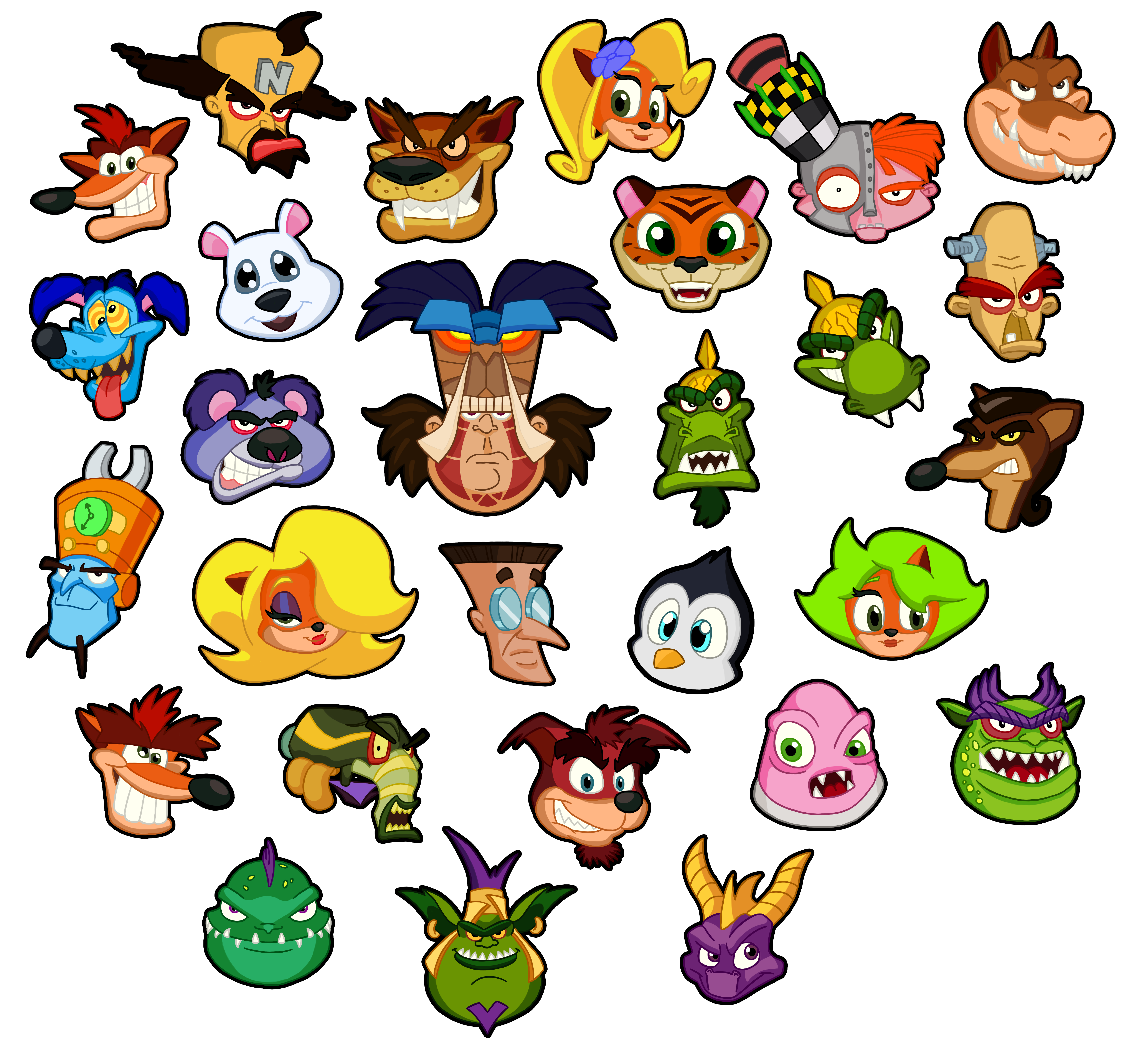 5200x4900 Nitro Fueled Character Icons