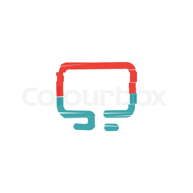 800x800 Pc And Crash Symbol Icon Describes Stock Vector Colourbox