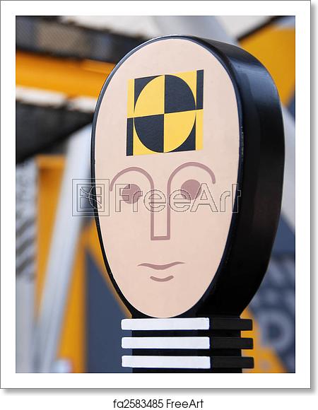 450x580 Free Art Print Of Portrait Icon Of A Crash Test Dummy Portrait