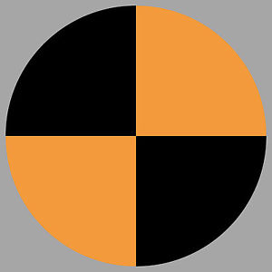 300x300 Sticker Orange Sticker Crashtest Dummy Characters Symbol