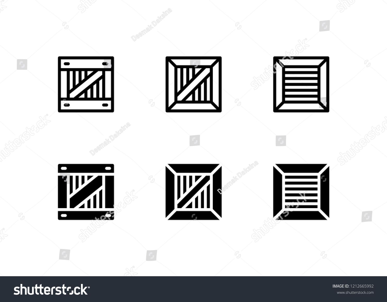 1500x1171 Crate Icon Design Crate, Box, Parcel, Package, Container, Icon