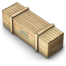 256x256 Wooden Miltary Crate Icon, Png Clipart Image