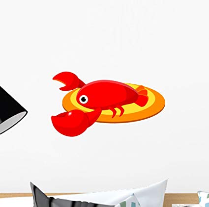 425x422 Wallmonkeys Vector Icon Crawfish Wall Decal Peel