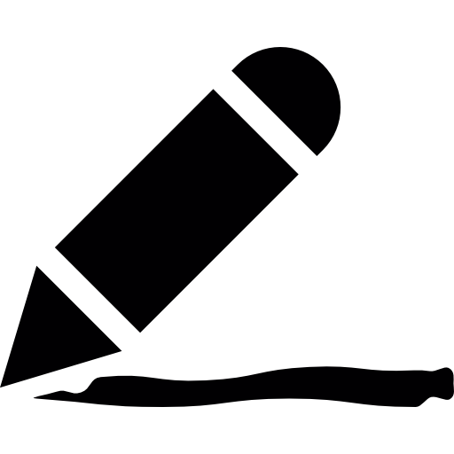 512x512 Crayon Silhouette With Small Line Icons Free Download