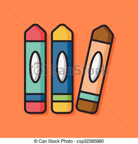 450x470 Stationery Vector Crayon Icon