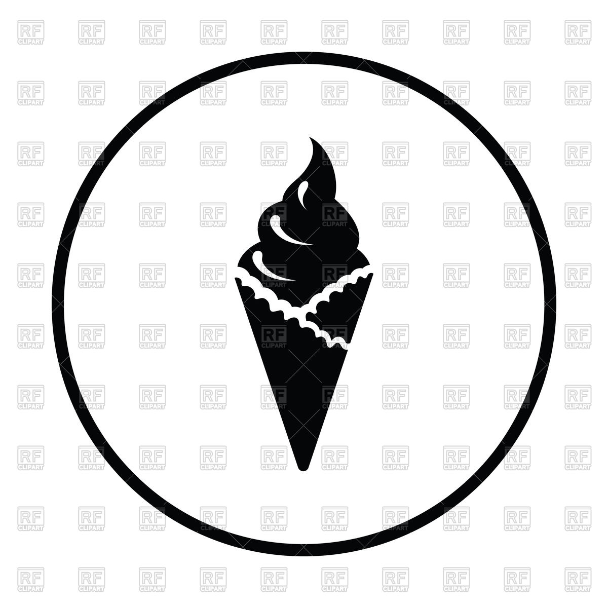 1200x1200 Ice Cream Icon Vector Image Of Signs, Symbols, Maps Angelp