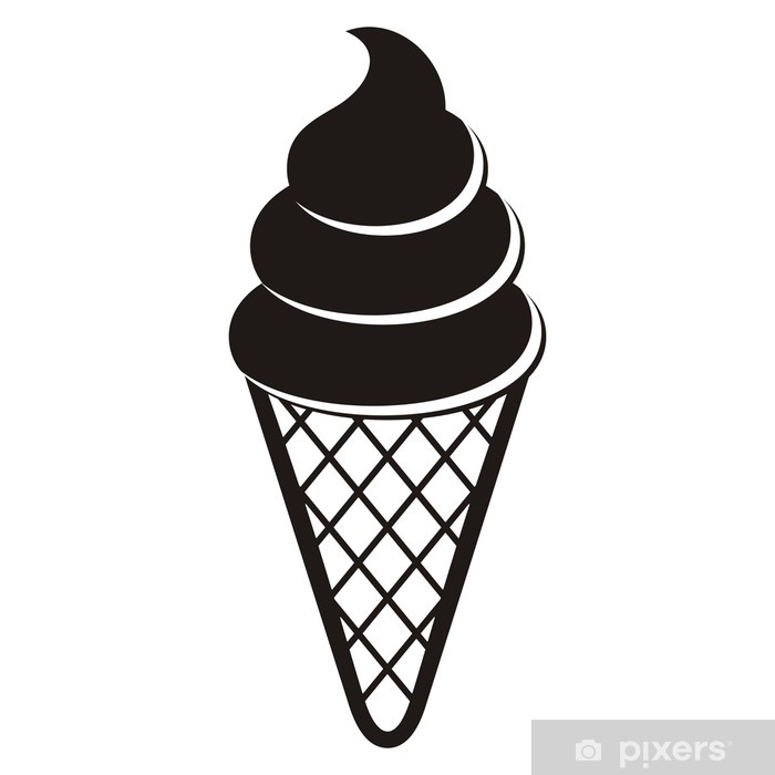 700x700 Ice Cream Icon Wall Mural