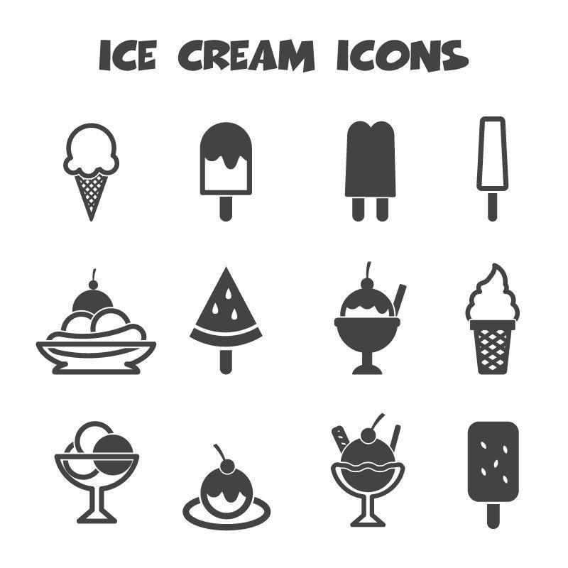 800x800 Mini Ice Cream Icons Temporary Tattoos And Fake Tattoos