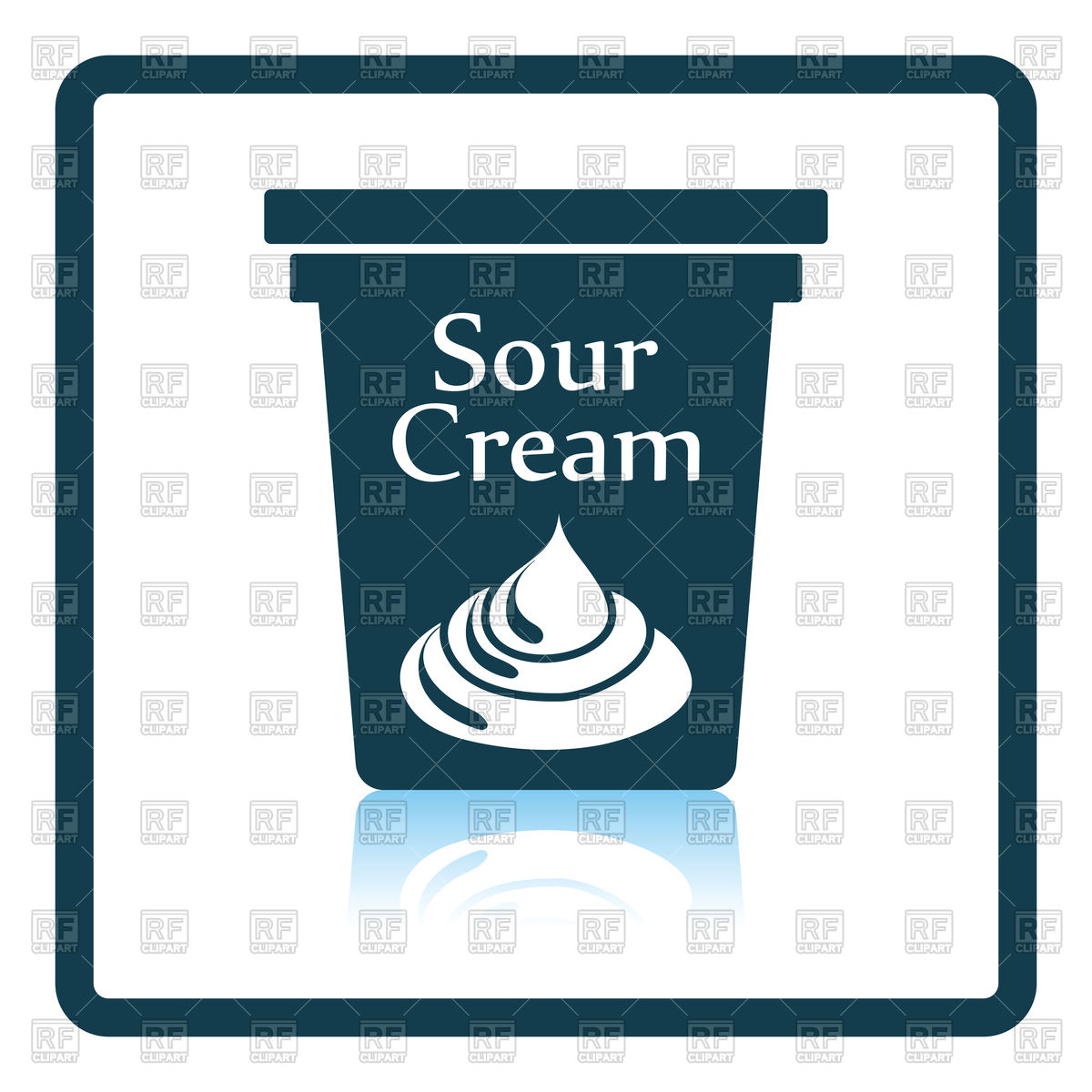 1200x1200 Sour Cream Icon Vector Image Of Food And Beverages Angelp