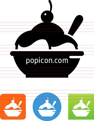 400x517 Bowl Of Ice Cream Icon
