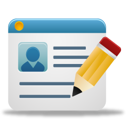 256x256 Create Profile, Edit Profile, Sign, Edit User, Edit Account