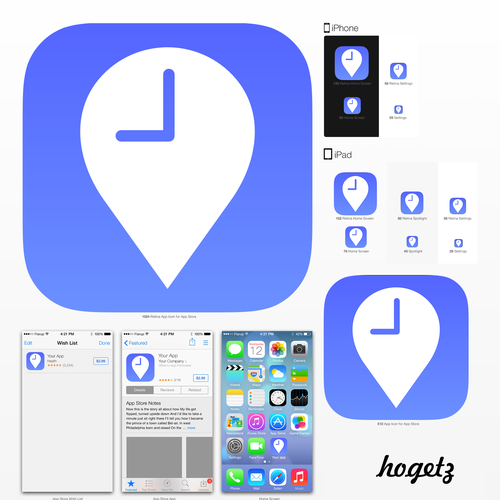 500x500 Create Ios Icon For A Distance Calculation App Icon Or Button