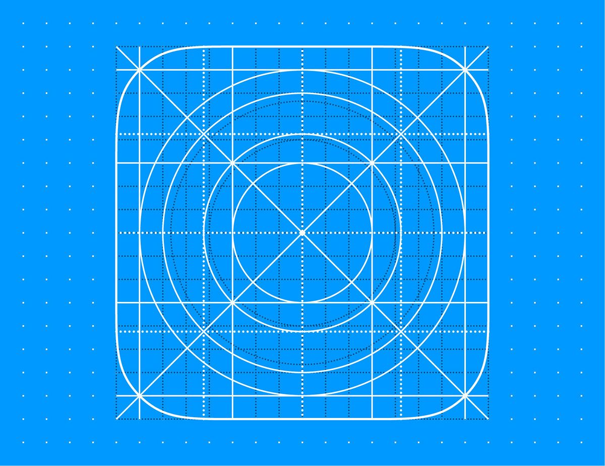 1200x923 Free Template Ios Icon Grid Vector Illustration On Behance
