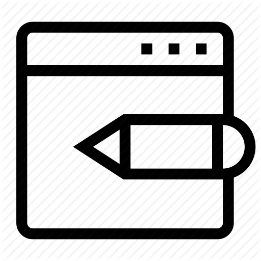 512x512 Browser, Create, Design, Interface, Pencil, Template, Web Icon