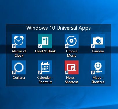 Windows Tip Create Desktop Shortcuts For Universal Apps 407x375 Windows Tip Create Desktop Shortcuts For Universal Apps