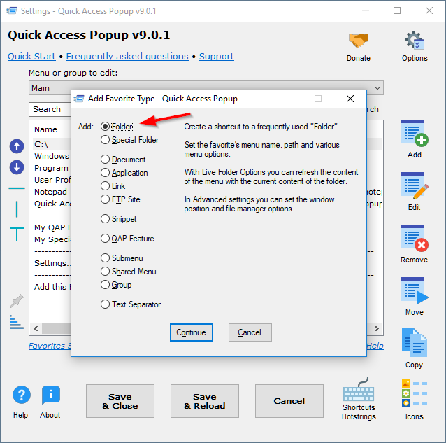 Tips Create A Favorite For Your Temporary Folder Quick Access Popup 638x633 Tips Create A Favorite For Your Temporary Folder Quick Access Popup