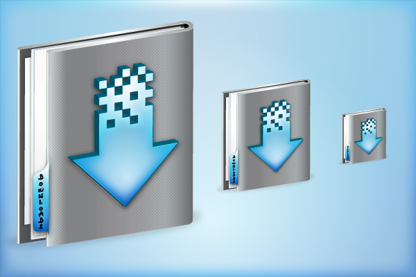 600x400 Quick Tip Create A Glossy Downloads Folder Icon