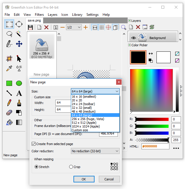 Create icon file from image at vectorified collection of create