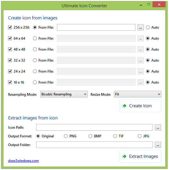 Create icon file from image at vectorified collection of create