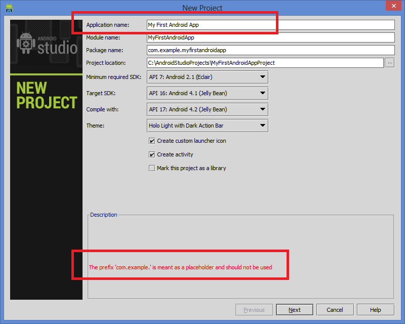 800x640 Creating A New Android App