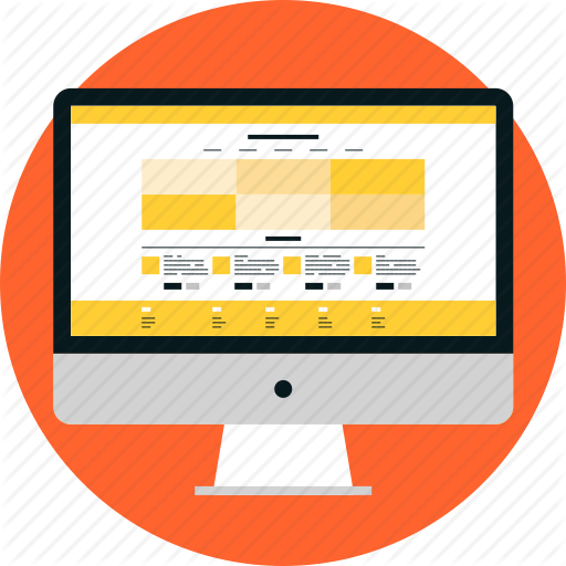 512x512 Computer, Html, Interface, Landing, Layout, Page, Web, Webpage