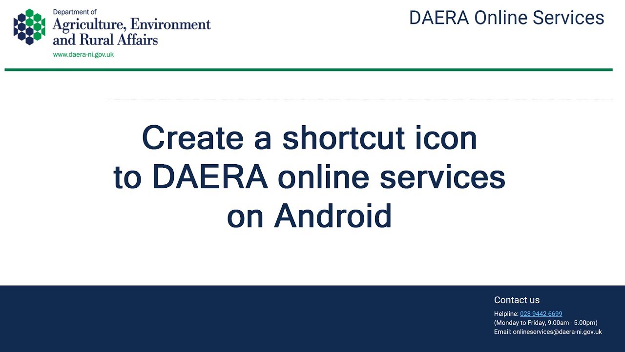 1280x720 How To Create A Daera Online Services Shortcut Icon To Your Home