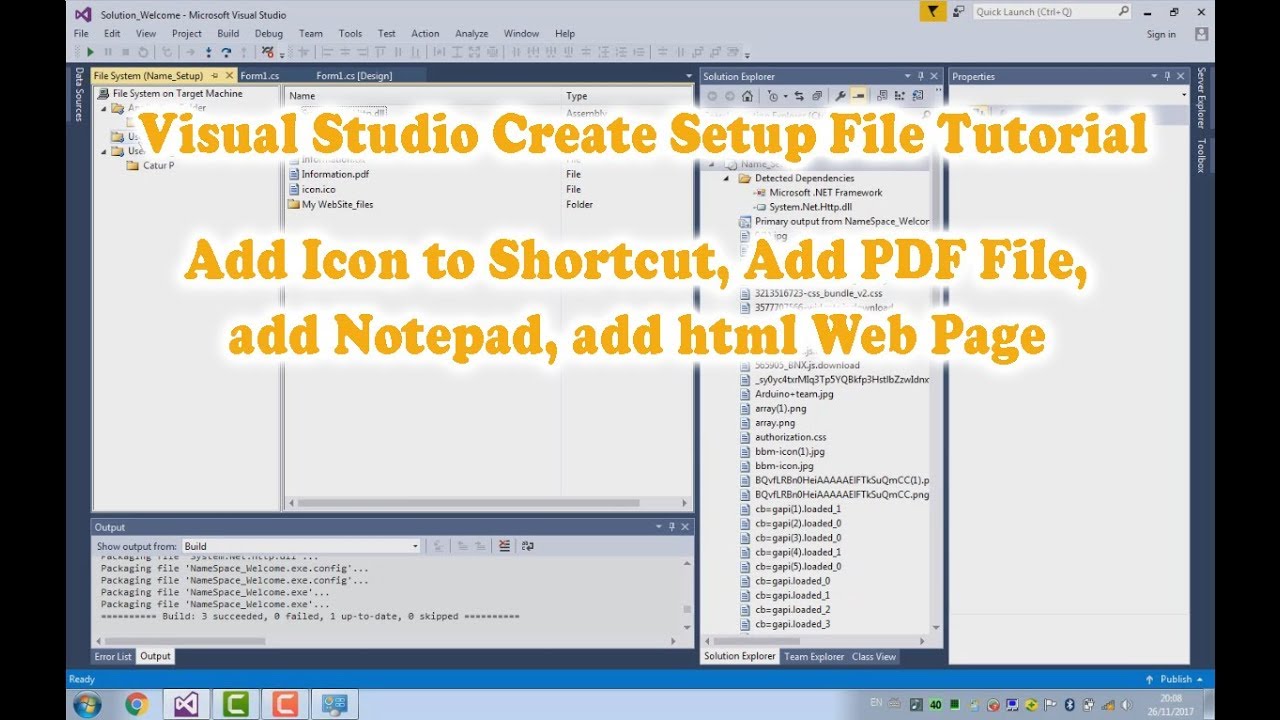 Visual Studio C Create Setup Tutorial An Icon,pdf 1280x720 Visual Studio C Create Setup Tutorial An Icon,pdf