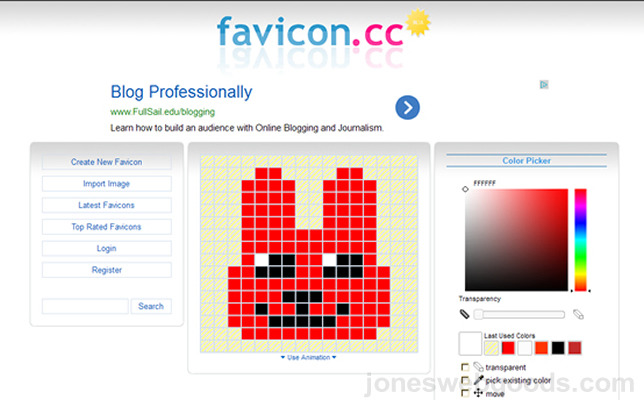 644x400 Jones Web Goods Create Fav Icons Online Add To Your Website
