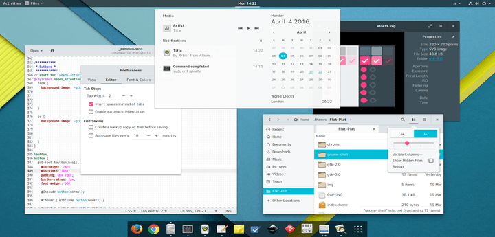 720x345 Nana Flat Plat Is A Material Inspired Gtk Theme For Gnome